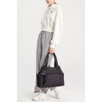 Smart Bags Siyah Kadın Omuz ve Spor Çantası Hafif Kumaş Uzun Askılı Çok Cepli - Standart