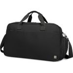 Smart Bags Siyah Siyah Büyük Boy Su Geçirmez Kumaş El Valizi ve Seyahat Çantası (Şeffaf Makyaj Çantası Hediyeli) - Standart