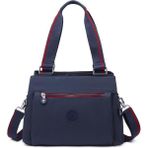 Smart Bags Smartbags Kırinkıl Kumaş Kadın Omuz Çantası 2022-1125 Lacivert