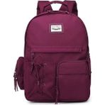 Smart Bags Smartbags Okul Boy Laptop Gözlü Sırt Çantası 2022-3205 Bordo