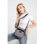 Smart Bags SMBYB3089-5146 Siyah Beyaz Unisex Postacı Çanta