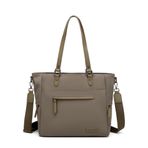 Smart Bags Twill Dimi Kumaş Kadın Omuz Çantası 3323 A.Kahve