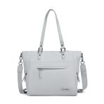 Smart Bags Twill Dimi Kumaş Kadın Omuz Çantası 3323 - Gri