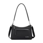 Smart Bags Twill Dimi Kumaş Kadın Omuz Çantası 3325 - Siyah