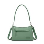 Smart Bags Twill Dimi Kumaş Kadın Omuz Çantası 3325 - Yeşil