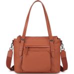 Smart Bags Twill Dimi Kumaş Kadın Omuz Çantası 3329 - Kiremit