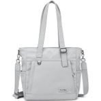 Smart Bags Twill Dimi Kumaş Kadın Omuz Çantası 3331 - Açık Gri