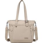Smart Bags Twill Dimi Kumaş Kadın Omuz Çantası 3331 - Bej