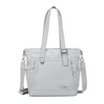 Smart Bags Twill Dimi Kumaş Kadın Omuz Çantası 3331 - Gri