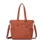 Smart Bags Twill Dimi Kumaş Kadın Omuz Çantası 3331 - Kiremit