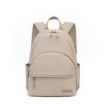 Smart Bags Twill Dimi Kumaş Kadın Sırt Çantası 3326 - Bej