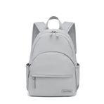 Smart Bags Twill Dimi Kumaş Kadın Sırt Çantası 3326 - Gri