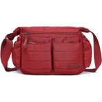 Smart Bags Yumuşak Kumaş Askılı Postacı Kadın Çantası 8725 - Vişne