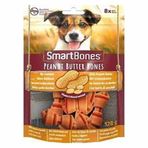 Smart Bones Tavuklu Fıstık Ezmeli Mini Düğüm Kemik 128 gr Köpek Ödülü