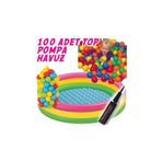 Smart Fox Şişme Taban Oyun Havuzu+100 Oyun Topu+Pompa