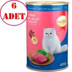 Smart Heart Kedi Maması Jöle İçinde Ton Balıklı 400 Gr 6 Ad