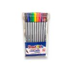 Smart Kids Fineliner Kalem (İnce Uçlu Keçeli Kalem) 10 Renk Pvc Paket