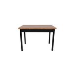 Smart Masa Atlantik Çam Siyah 110X70