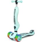 Smart Oturaklı 3 Tekerlekli Işıklı Scooter Bebe Mavi