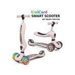 Smart Oturaklı Çocuk Scooter 3 Tekerlekli Işıklı Ledli Scooter Yükseklik Ayarlı 1-5 Yaş Açık Pembe