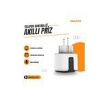 Smart Plug Akıllı Kablosuz Türkçe Uygulamalı Wifi Priz Telefon Kontrollü Enerji Tasarrufu Takibi
