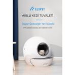 Smart Pro Akıllı Otomatik Kedi Tuvaleti , App Kontrol , Uv Temizleme SCT01 - Beyaz