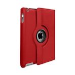 Smart Tech Apple iPad 2 3 4 9.7 " 360 Derece Döner Standlı Tablet Kılıfı - Kırmızı