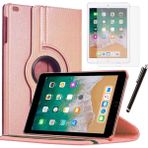 Smart Tech Apple iPad 5 Nesil / 6 Nesil Kılıf Ekran Koruyucu ve Kalem Set - Rose Gold