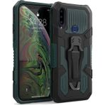 Smart Tech Samsung Galaxy A20S Zırh Tank Kılıf Yüksek Koruma - Yeşil