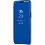 Smart Tech Samsung Galaxy J4 Plus 2018 Aynalı Kapaklı Lüx Kılıf - Mavi