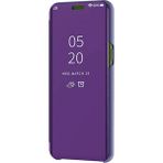 Smart Tech Samsung Galaxy J4 Plus 2018 Aynalı Kapaklı Lüx Kılıf - Mor
