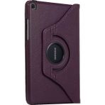 Smart Tech Samsung Galaxy Tab A7 Sm T500 10.4" Döner Standlı Tablet Kılıfı Mor