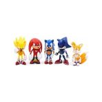 Smart Toys Kirpi Sonic Oyuncak Tails-Knuckles-Super Sonıc-Metal Sonıc-Sonic 5'li Figür Karakter Oyuncak Seti