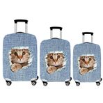 Smart Travel 3lü Set Büyük Orta Kabin Boy Valiz Bavul Koruyucu Kılıfı Kedi
