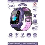 Smart Way Akıllı Çocuk Takip Saati, Sim Kartlı Arama, Kameralı, S.O.S ve Gizli Dinleme Özellikli Q19 - Mor