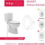 Smart Yavaş Kapanan Klozet Kapağı - Beyaz