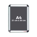Smartad A4 Afiş Çerçevesi - Açılır Kapanır Aluminyum Çerçeve - Belge Çerçevesi A4 Çerçeve - Rondo