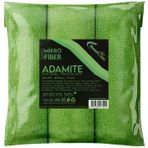 SmartBee 3'lü 40x40 cm 265 GSM Yeşil Mikrofiber Oto Temizlik Bezi