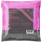 SmartBee SOSNA 2'li Mikrofiber Kalın Cam Bezi 40x50cm 300GSM - Pembe/Gri