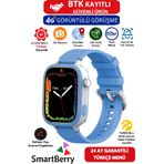 Smartberry Görüntülü Görüşme Gps Wıfı Net Konum Gizli Dinleme Akıllı Çocuk Takip Saati Sim Kartlı - Mavi Z51