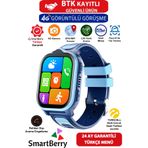 Smartberry Z32 Görüntülü Görüşme Gps Wıfı Net Konum Gizli Dinleme Akıllı Çocuk Takip Saati Sim Kartlı - Mavi