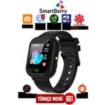 Smartberry Z5 Lbs Konumlu Akıllı Çocuk Takip Saati Sim Kartlı Arama, Kameralı, Gizli Dinleme Özellikli- Siyah