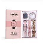 Smartblade Watch 9 41MM G9 Mini Gold Kadın Akıllı Saat 3 Kordon ve Bileklik Hediyeli - Rose - Gold