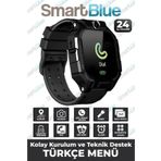 SMARTBLUE Sim Kartlı, Konum Takipli, Sos Acil Arama Ve Imei Kayıtlı Akıllı Çocuk Takip Saati