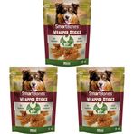 Smartbones Chickenwrapsticks Mini Küçük Boy Tavuklu Burgu Çubuklar 9'Lu, 112 Gr Köpek Ödülü (3 paketi)
