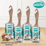 Smarter Hindistan Cevizi Kokulu Tüy Toplayıcı Rulo 4 Lü Kedi Köpek