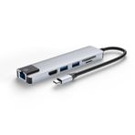 Smartgift 6 Port USB Hub Type-C Ethernet/HDMI USB 3.0 Çoklayıcı Adaptör