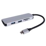smartgift be generous to your lovers 5 Port Macbook uyumlu Type C USB 3.0 Hub HDMI SD/TF Çevirici Dönüştürücü Çoklayıcı Çoğaltıcı (GÜMÜŞ)
