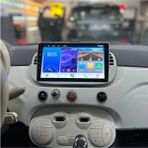 SmartGO Fiat 500 Android Gps Carplay 8+256 GB Kamera + Çerçeve (2008-2015) (Yazılımsal) - RENK - Siyah