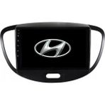 SmartGO Hyundai I10 Android Gps Carplay 8+256 GB Kamera + Çerçeve (2008-2012) (Yazılımsal) - RENK - Siyah